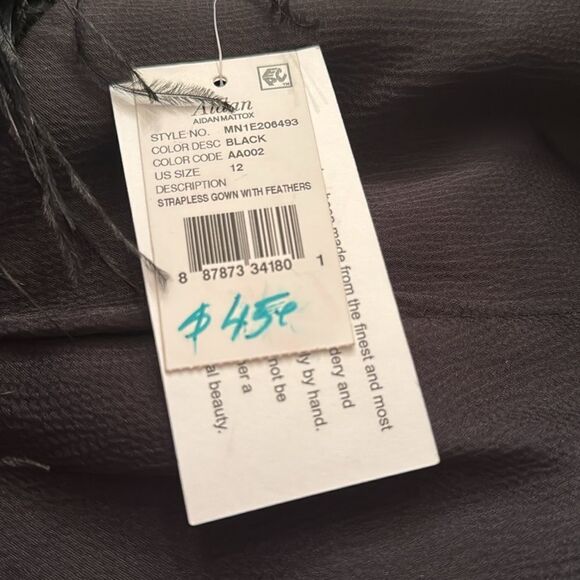 NWT Aidan Mattox strapless gown - Picture 5 of 5